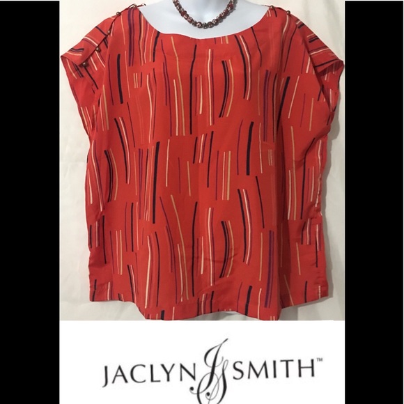 jacklyn smith Tops - 3for$15🍒RED CONTINUOUS SLEEVE  BLOUSE